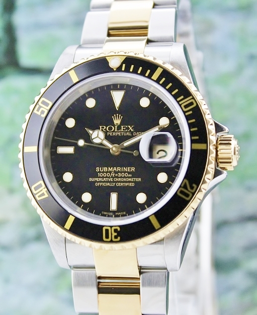 (image for) A ROLEX MEN SIZE OYSTER PERPETUAL DATE / SUBMARINER 16613T